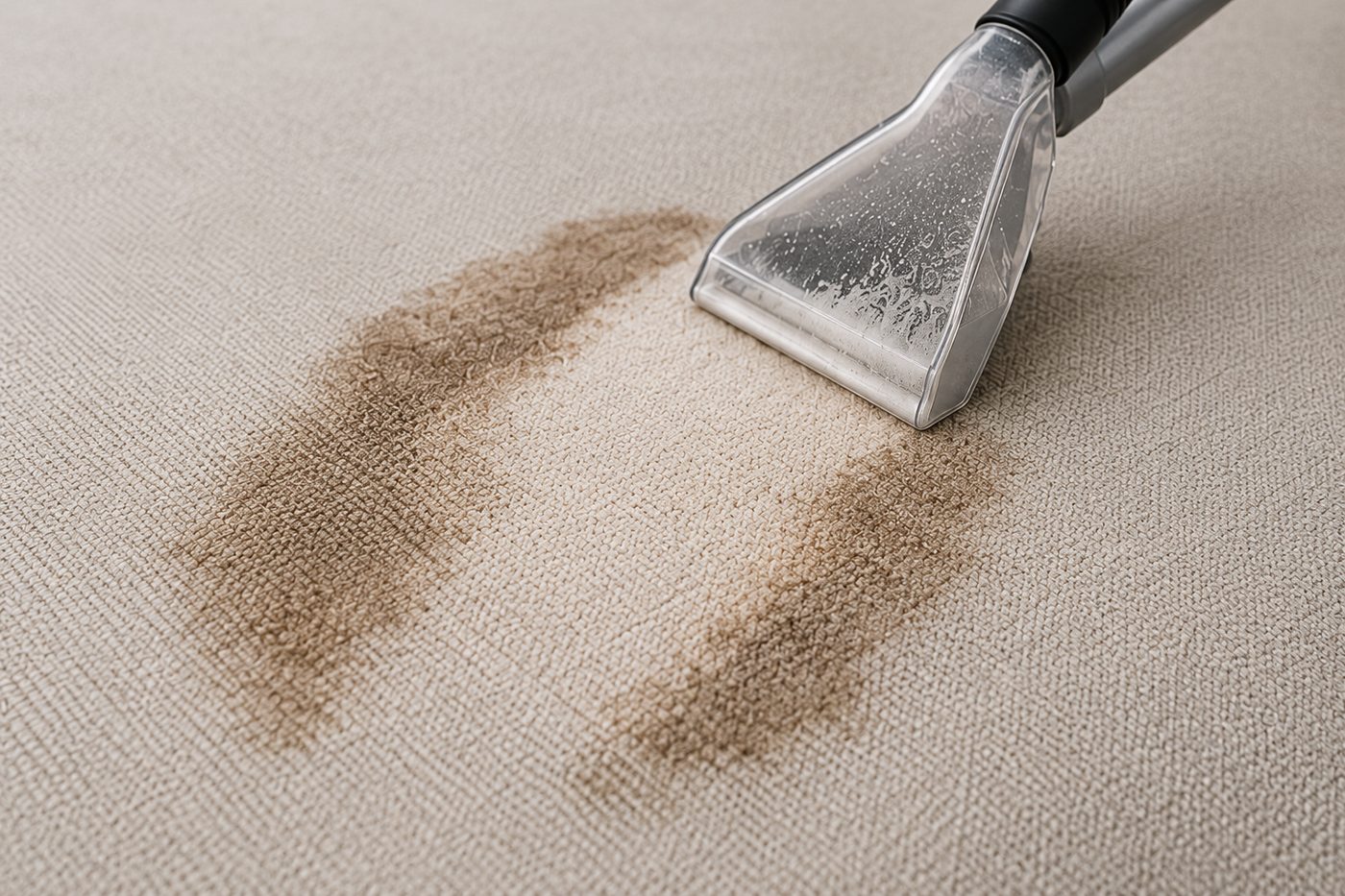 Stain extraction on fabric